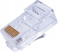 Modulárna zástrčka 8P8C RJ45 UTP drôt - 100 ks.