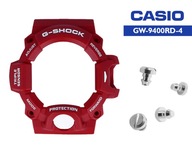 SET BEZEL CASIO GW-9400RD G-SHOCK červený ORIGINÁL a ozdobná skrutka 4 ks