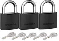 Visiaci zámok x3 GERDA Liatinový Latching KZZS 30 5x Key One Key System