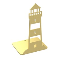 Dekorácia policového stojana Golden Lighthouse Bookend