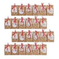 Krabičky na sušienky Vianočné cukrovinky z kraftového papiera