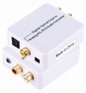 Koaxiálny prevodník TOSLINK na 2 x 3,5 mm RCA jack