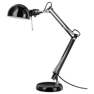 IKEA FORSA Stolová lampa 35cm E14 čierna