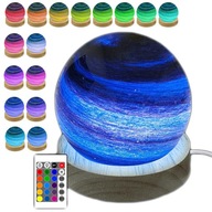 RGB STOLNÁ LAMPA PLANET NOČNÉ SVETLO AURORA BOREALIS LED LAMPY + DIAĽKOVÉ