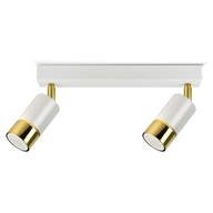 Stropné svietidlo SPOT Tubes Metal White Gold LED GU10