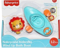 Fisher Price - Hračka do kúpeľa - Naťahovacia loďka + Figúrka leva