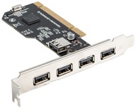 Ovládač Lanberg Controller 5x USB 2.0 na PCI