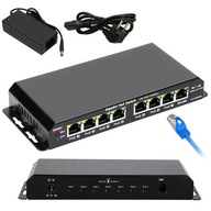 PoE switch 7x Gigabit PoE KRATOS 24V 2,5A Výkon 60W