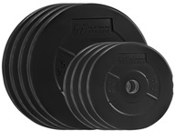 PLATINOVÁ FITNESS VÁHA SET 30 kg BITUMEN HMOTNOSTNÉ ZAŤAŽENIE 29 mm