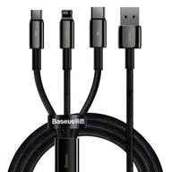 BASEUS KÁBEL 3V1 USB - MIKRO / BLESK / USB TYP-C 3,5A 1,5m | VRKOČ