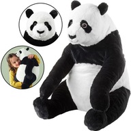 Plyšový medvedík IKEA Panda, čierno-biely plyš, 47 cm