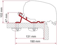 STREŠNÝ ADAPTÉR PRE MARKÍZU FIAMMA F65/F65S/F65L