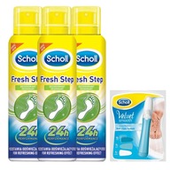 SCHOLL SET 3X FRESH STEP DEODORANT 150ML + PILNÍK ZDARMA