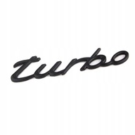 ZNAK LOGO PORSCHE TURBO ČIERNA NÁHRADNÁ