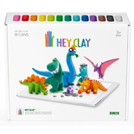 HEJ HLINOVÝ PLAST + APLIKÁCIA HRAČKY DINOSAURS CASTRYLINA TM