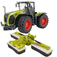 Bruder 3015 Claas Xerion 5000 traktor + Claas disco 8550 plus kosačka