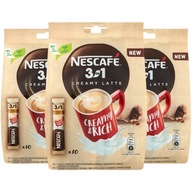 Instantná káva Nescafe 3v1 Creamy Latte vo vrecúškach 30x15g