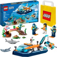 LEGO City 60377 Čln Potápačský žeriav Loď + ponorka