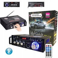 ČIERNY ZOSILŇOVAČ PRE DOMÁCE POUŽITIE 12V/220V BT-298A 600W/BLUETOOTH 5.0USB