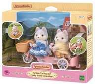 Sylvanian Families Husky Dogs on a Bike 05637