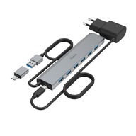 USB 3.2 Gen1 7xUSB-A 5 Gbit/s + adaptér C + PSU