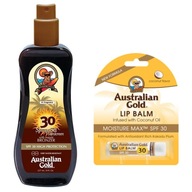 Australian Gold SPF 30 sprej s bronzerom 237ml + balzam na pery SPF30 4,2g