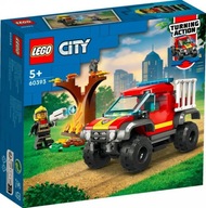 LEGO CITY 60393 HASIČSKÉ VOZIDLO 4X4 - ZÁCHRANNÁ MISIA BLOKOV HASIČSKÉ ODDELENIE