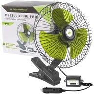 KOVOVÝ VENTILÁTOR OTOČNÝ VENTILÁTOR 20CM 24V 21W