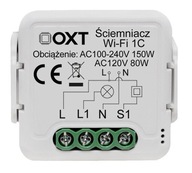 Inteligentný inteligentný mini stmievač OXT Module 1 WiFi Circuit Tuya App