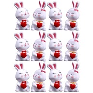 Dekor stolných hračiek Lucky Bunny Soška 12 ks