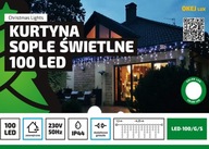 Záclonové cencúle 100 LED studených vonkajších lámp