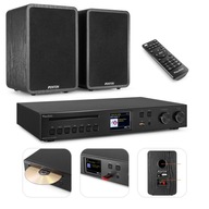 Stereo set do domácnosti, kancelárie, štúdia WIFI FM DAB+ CD BT USB 2x stĺp