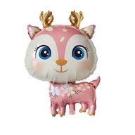 4ks Cute Forest Sika Xmas Deer Shape Balloon k