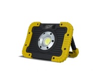 Prenosný 5W COB LED reflektor na batérie, žltý