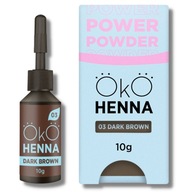 Profesionálna prášková henna na obočie OKO Power Powder 03 Dark Brown Brown 10g