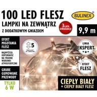 LED zábleskové lampy 100L-9,9m vonkajšie s prídavnými zásuvkami. veľmi teplý/veľmi teplý záblesk 25-465,