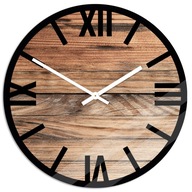 MODERNÉ! sklenená stena CLOCK WOOD | 30 cm