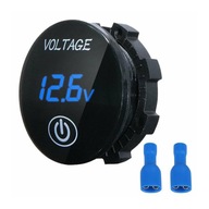 INDIKÁTOR MERAČ NAPÄTIA VOLTMETER LED VOLTMETER 12V 24V DOTYKOVÝ MODRÁ