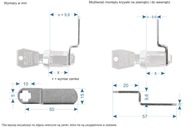 50mm Euro-Locks vačka ohnutá 9.6