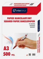 Kancelársky papier A3 500ks, kockovaný, interprint