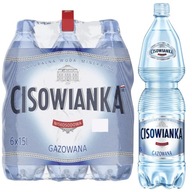 Cisowianka sýtená voda s nízkym obsahom sodíka 1,5l 6 kusov