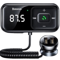 BASEUS FM TRANSMITER BLUETOOTH NABÍJAČKA DO AUTOMOBILKU 2x USB AUX SD 2.1A