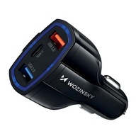 WOZINSKY USB NABÍJAČKA DO AUTOMOBILKU 35W 3,5A 2xUSB USB-C PRE TELEFÓN, LAPTOP