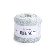 YarnArt Linen Mäkká priadza / 100 g / ľan viskóza bavlna / 7312 / mäta