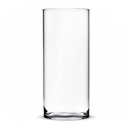 sklenená váza valec svietnik trubica h30 d10
