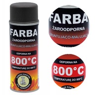 Hansa žiaruvzdorná farba v spreji DARK HNEDÁ 800°C