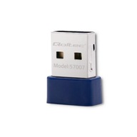 Bezdrôtová mini Wi-Fi USB sieťová karta Qoltec