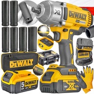 DEWALT AKUMULÁTOROVÝ NÁRAZOVÝ KLÚČ DCF900 18V 5Ah 1355Nm + ZÁSUVKY + TAŠKA