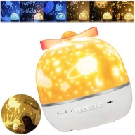 STARS PROJECTOR LED NOČNÁ LAMPA DARČEK K NARODENINÁM DIEŤAŤA + 6X DISK