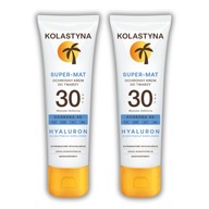 2X ZMATŇUJÚCI OCHRANNÝ KRÉM NA TVÁR SPF30 KOLASTYNA SUPERMAT 50ML LIGHT